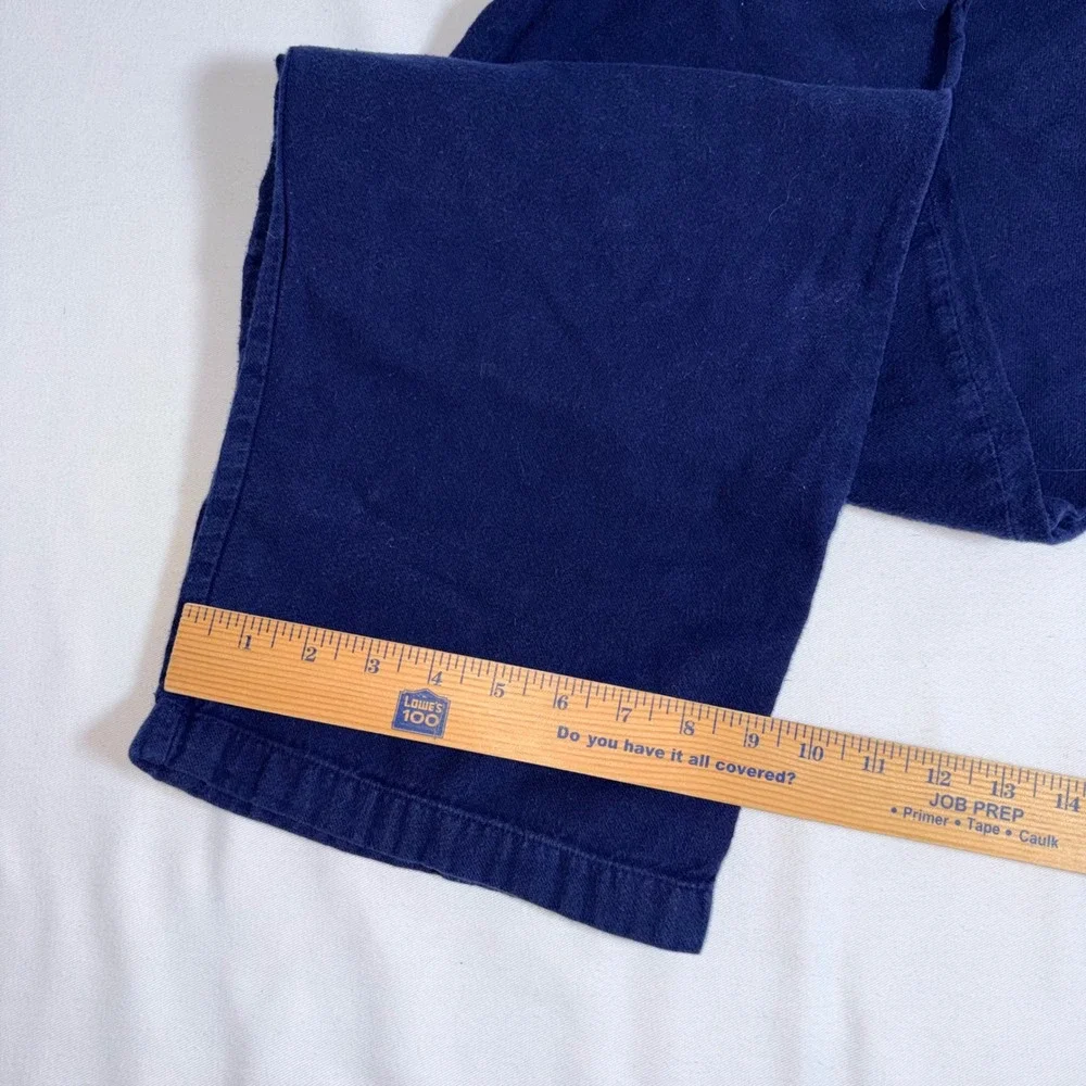Polo Ralph Lauren Pajama Pants Large Navy Blue Excellent Cotton Drawstring Logo